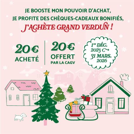 Chèque cadeau bonifié dématérialisé